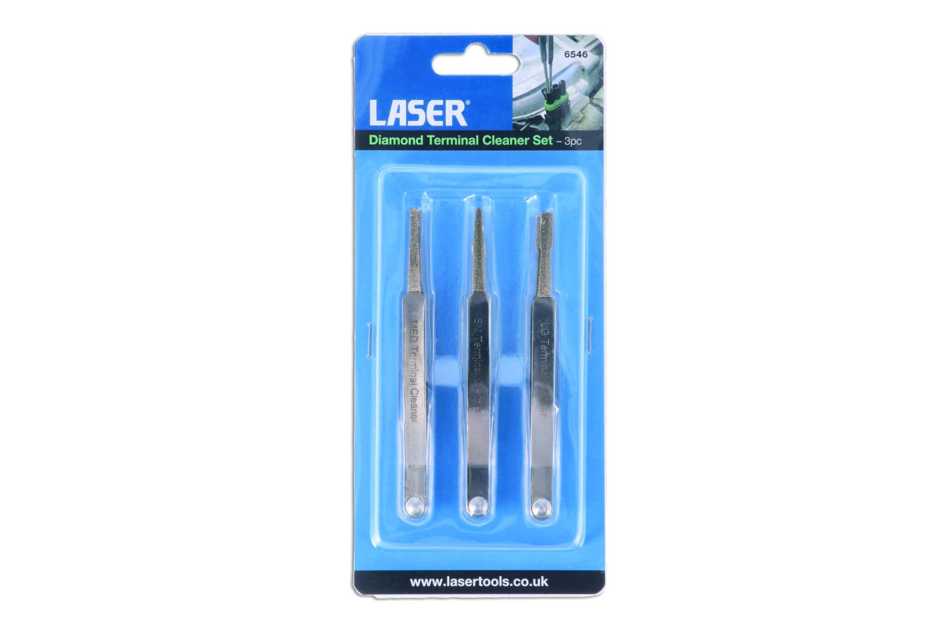 Laser 6546 Diamond Terminal Cleaner Set 3pc von Laser