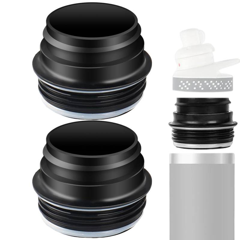 Wasserflaschen-Adapter, Tumbler-Wasserflaschen-Adapter, Wasserflaschen-Adapterkappe, 2 X Lebensmittelechtes Flaschenzubehör, Flaschendeckel-Adapter, Deckel-Becher-Konverter-Zubehör von LATAFA