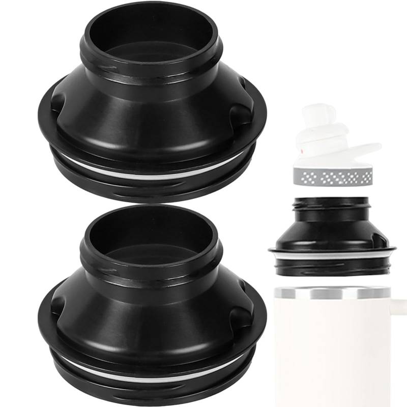 Wasserflaschen-Adapter, Tumbler-Wasserflaschen-Adapter, Wasserflaschen-Adapterkappe, 2 X Lebensmittelechtes Flaschenzubehör, Flaschendeckel-Adapter, Deckel-Becher-Konverter-Zubehör von LATAFA