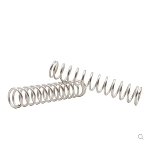 LATOOR 10/20 Stück Draht 0,8 mm Edelstahl-Druckfeder Außendurchmesser 5/6/7/8/9 mm Länge 10–50 mm(15mm,8mm 20pcs) von LATOOR