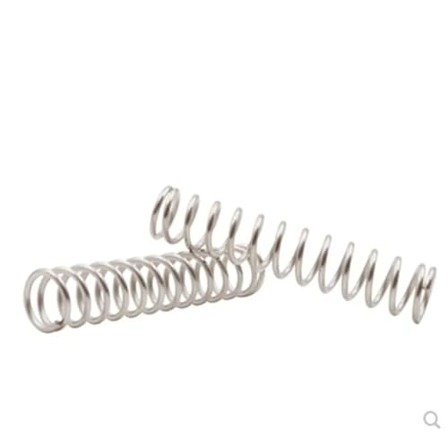 LATOOR 10–20 Stück 0,7 mm Edelstahl Mikro kleine Druckfeder Außendurchmesser 5 mm/6 mm/7 mm/8 mm/9 mm/10 mm/12 mm Länge 10 mm bis 50 mm(20mm,9mm (OD) 10PCS) von LATOOR