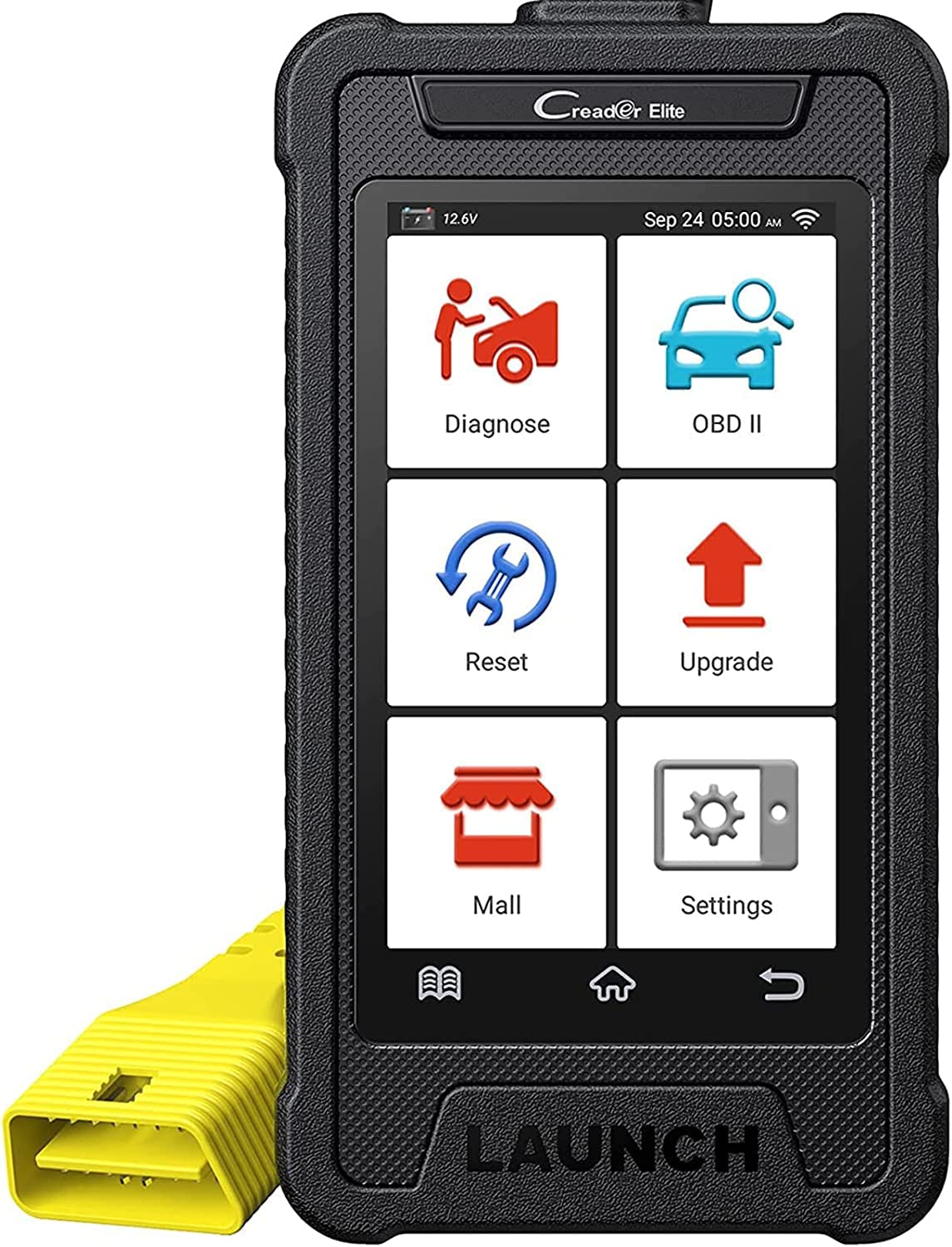 LAUNCH Creader Diagnosegerät CRP, bidirektionaler Auto Diagnosegerät, OBD2 Diagnosegerät für alle Systeme, über 100 Neulernvorgänge und Zurücksetzungen in optionaler 56 Autosoftware von LAUNCH