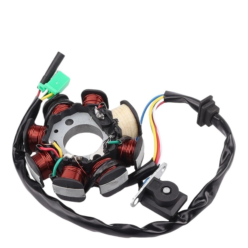 Motorrad 8 Spule Stator Zündspule Magneto Für GY6 49cc 50cc 110cc 125cc 150cc 139QMB 147QMD 152QMI 157QMJ Roller Moped Magneto Generator Stator Spule von LAUTIE