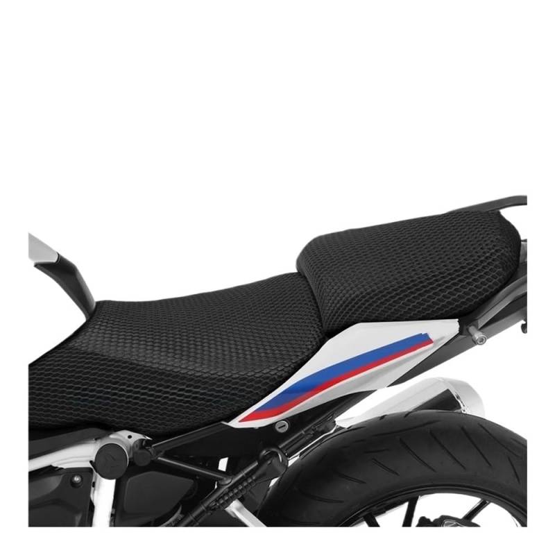 Motorrad Sitzkissenbezug Motorrad Anti-Slip Mesh Stoff Sitzbezug Atmungsaktive wasserdichte Kissen Für R1250RS R1250R R1200RS R1200R LC R 1200 RS von LAUTIE