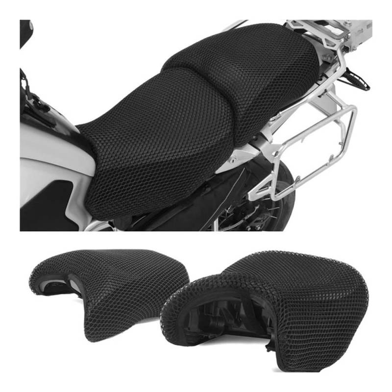 Motorrad Sitzkissenbezug Motorrad Anti-Slip Mesh Stoff Sitzbezug Wasserdichtes Kissen Für R1200GS R 1200 GS ADV Adventure R1250GS R1250 GS von LAUTIE