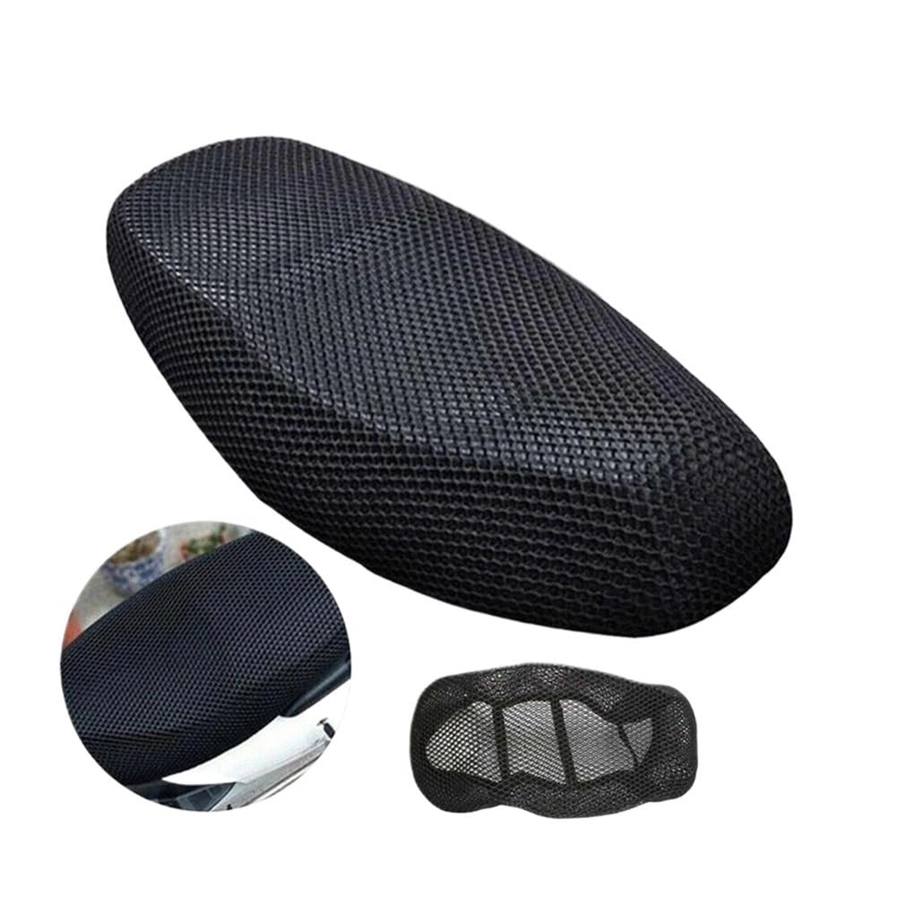 Motorrad Sitzkissenbezug Motorrad Sitzbezug Pads Atmungsaktive Motorrad Kissen Polyester Mesh Motorrad Anti-Rutsch Langlebig Kissen Net Moto Zubehör von LAUTIE