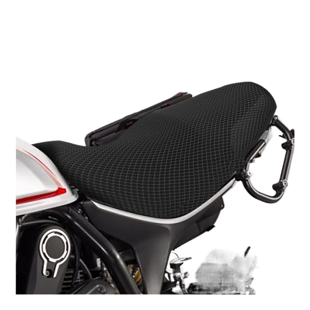 Motorrad Sitzkissenbezug Motorrad Zubehör Schutz Kissen Sitzbezug Nylon Stoff Sattel Sitzbezug Für Du&Cati Sc&Rambler 800 Scrambler800 von LAUTIE