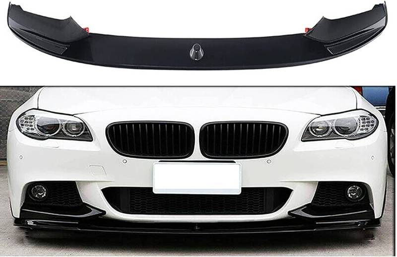 Auto Frontspoiler Lippe für BMW F10 F11 2010-2017, ABS Frontstoßfänger Lip Chin Spoiler, Frontleiste Frontschaufel Diffusor Frontstoßfänger Autozubehör Body Kit von LAXIL