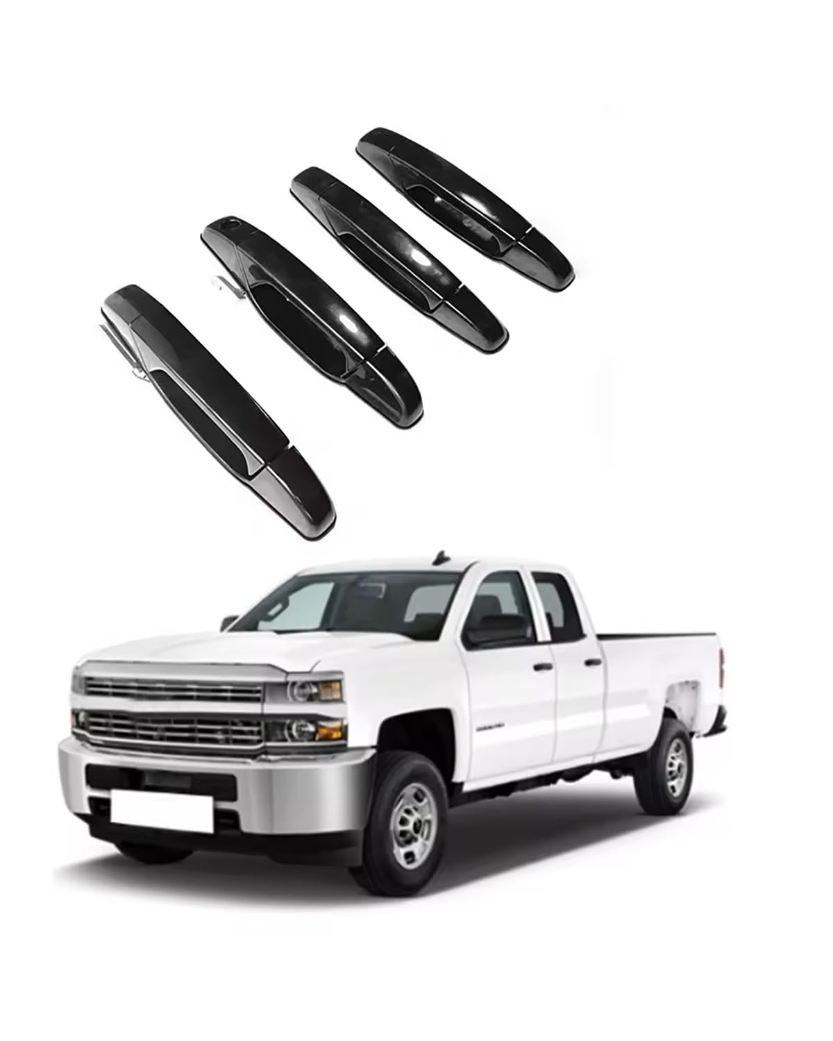 Außentürgriff Auto Türgriff Für Silverado 2007-2014 Außentür Griff Auto Ersatz Teile GM1521128 Türgriff Blenden von LAYYSD