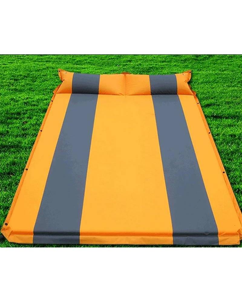 Auto Luftmatratze Aufblasbares Bett Auto-Reisebett Auto-Luftmatratze 5 cm Schwammkissen Camping-Rest-Pad Selbstfahrendes Fließheck Outdoor-Mattenbezüge Auto Matratze(Yellow) von LAYYSD