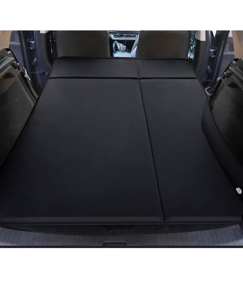 Auto Luftmatratze Aufblasbares Bett Reise Aufblasbare Matratze Autobett Für Camping Coche Zubehör Luftmatratze Rücksitz Luftbett Kofferraum Auto Matratze(Black) von LAYYSD