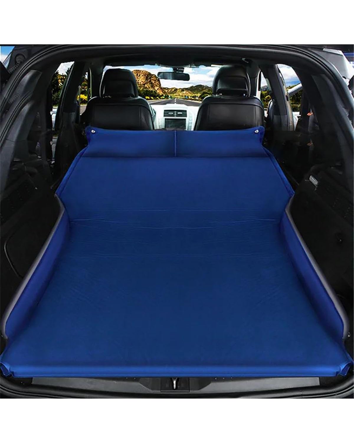 Auto Luftmatratze Auto Automatische Aufblasbare Bett Hinten Matratze MPV SUV Reise Aufblasbare Bett Auto Schlafen Matratze Auto Matratze(Blue) von LAYYSD