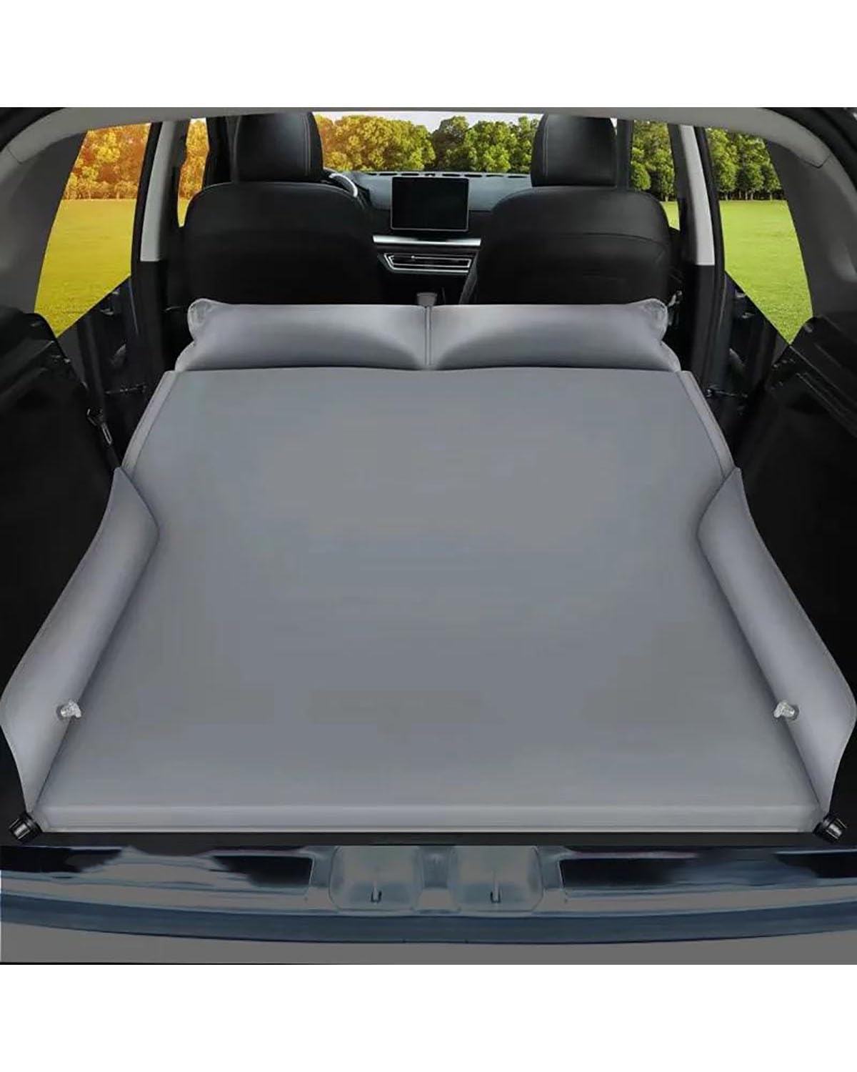 Auto Luftmatratze Auto Automatische Aufblasbare Bett Hinten Matratze MPV SUV Reise Aufblasbare Bett Auto Schlafen Matratze Auto Matratze(Gray) von LAYYSD