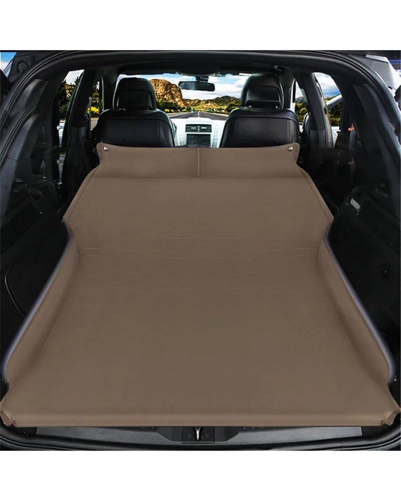 Auto Luftmatratze Auto Automatische Aufblasbare Bett Hinten Matratze MPV SUV Reise Aufblasbare Bett Auto Schlafen Matratze Auto Matratze(Khaki) von LAYYSD