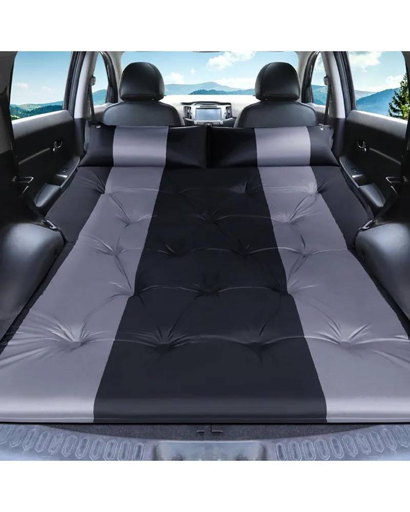 Auto Luftmatratze Auto Automatische Aufblasbare Luftmatratze SUV Spezielle Luftmatratze Auto Bett Erwachsene Schlafsack Matratze Auto Matratze(Gray Black) von LAYYSD