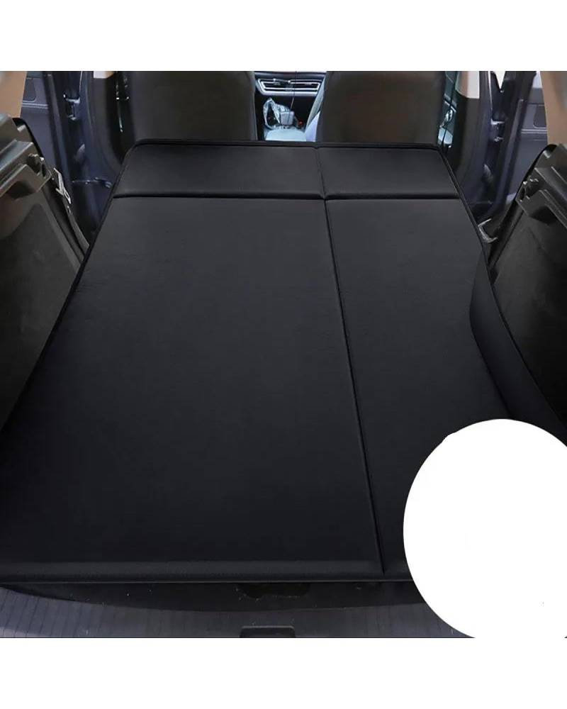 Auto Luftmatratze Auto Automatische Aufblasbare Matratze Reise Bett SUV Hinten Schlafen Matte Klapp Kofferraum Universal Auto Matratze(Black-02) von LAYYSD