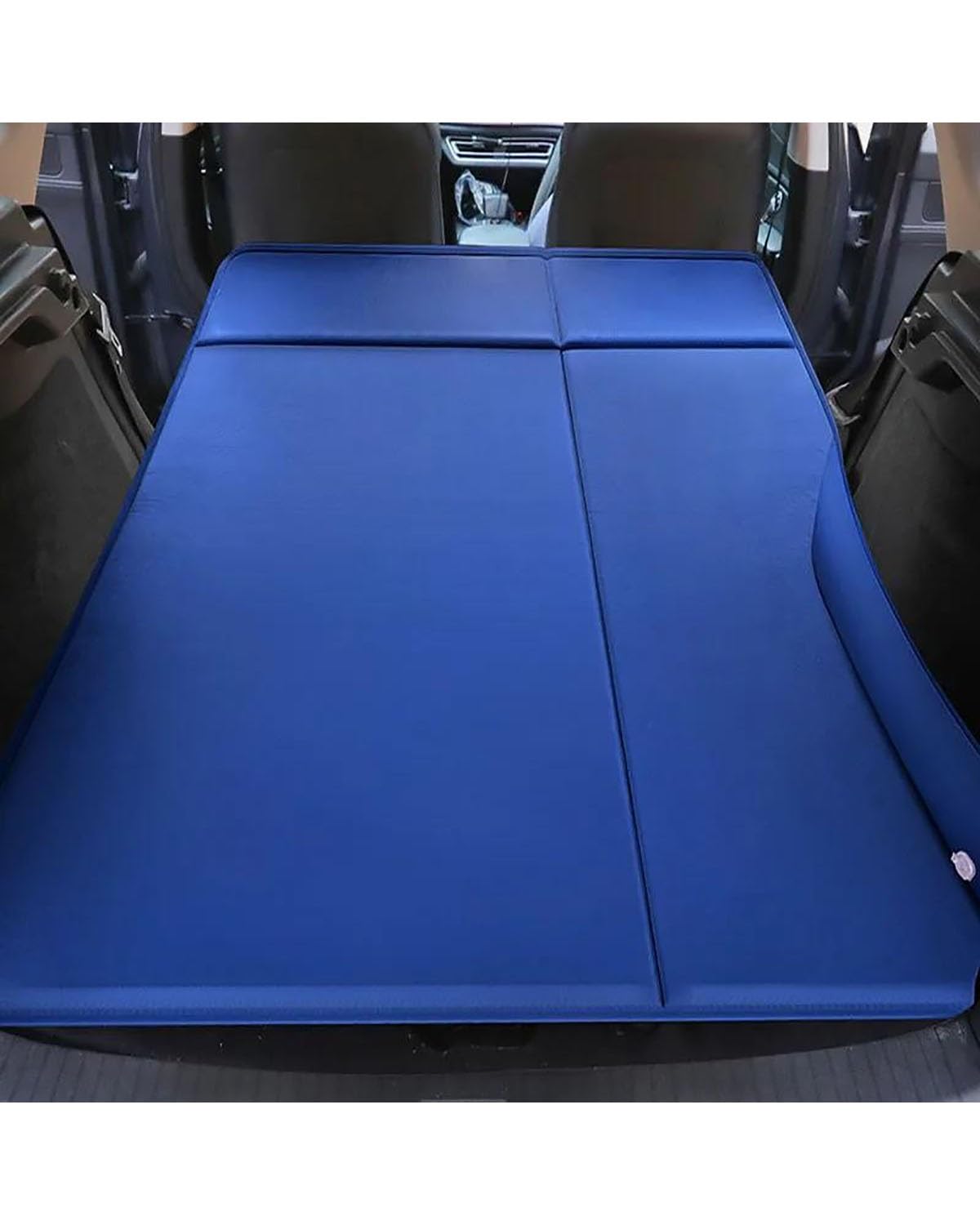 Auto Luftmatratze Auto Automatische Aufblasbare Matratze Reise Bett SUV Hinten Schlafen Matte Klapp Kofferraum Universal Auto Matratze(Blue-01) von LAYYSD