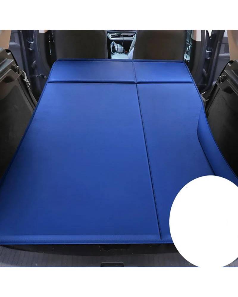 Auto Luftmatratze Auto Automatische Aufblasbare Matratze Reise Bett SUV Hinten Schlafen Matte Klapp Kofferraum Universal Auto Matratze(Blue-02) von LAYYSD