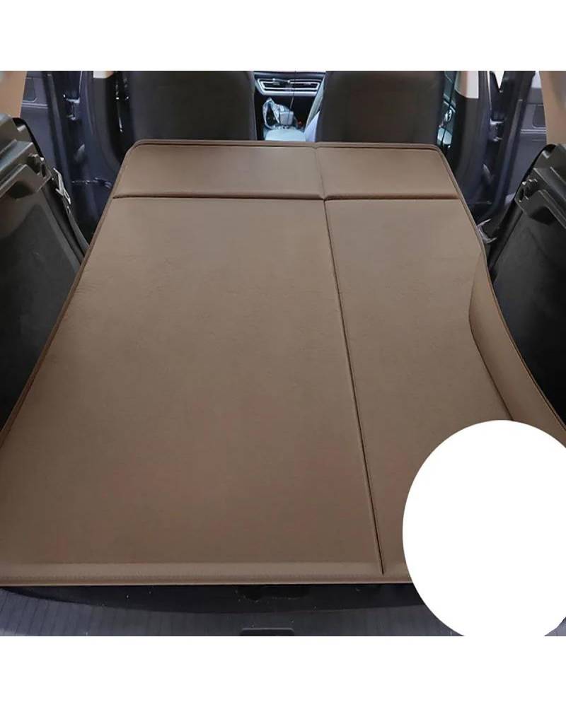 Auto Luftmatratze Auto Automatische Aufblasbare Matratze Reise Bett SUV Hinten Schlafen Matte Klapp Kofferraum Universal Auto Matratze(Khaki-02) von LAYYSD