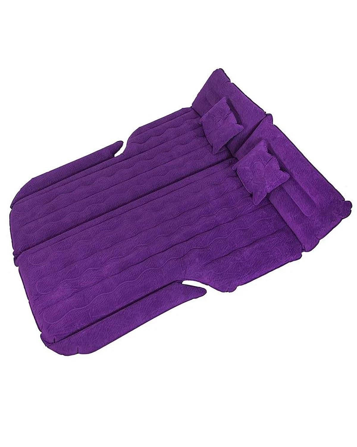 Auto Luftmatratze Auto Reise Bett Stamm Aufblasbare Matratze Outdoor Schlafen Luft Kissen Faltbare Selbst-Fahren Tour Camping Rest Aufblasbare Sofa Pad Auto Matratze(Purple) von LAYYSD