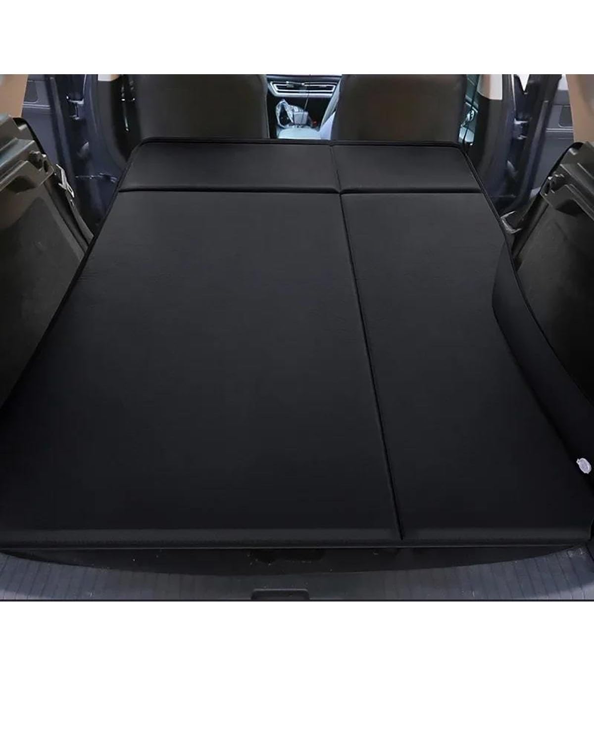 Auto Luftmatratze Auto-Reisebett, Automatische Luftmatratze, Faltbare Doppelmatratze, Rücksitz-Isomatte, Zusammenklappbarer Kofferraum, Aufblasbares Sofa, Campingbett Auto Matratze(Black) von LAYYSD