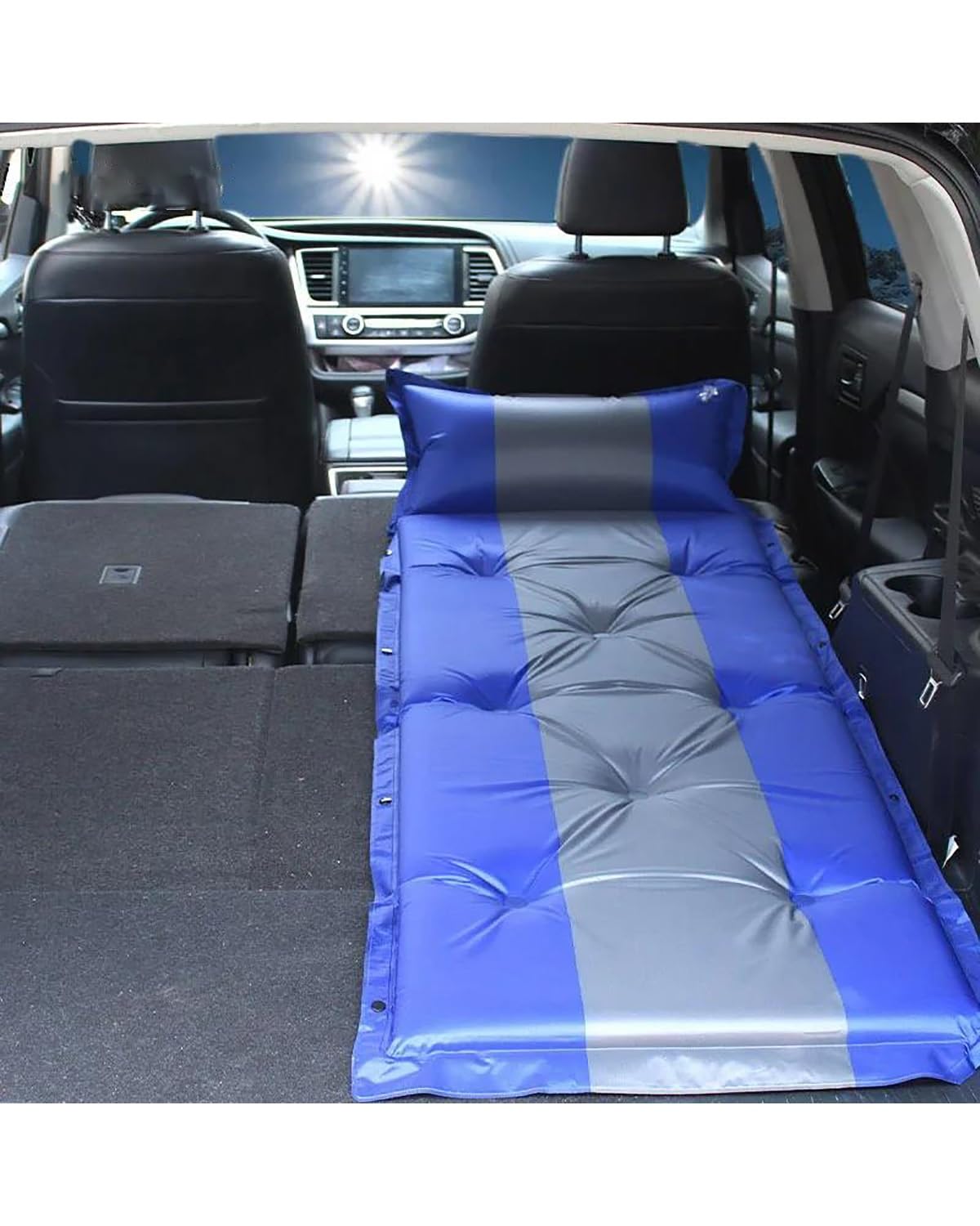 Auto Luftmatratze Für Changan Für CS55 Für Plus Für CS75 Für Plus 2020-2025 Auto Reise Matratze Auto-Inflation Bett Matte Im Freien Camping Isomatte Auto Matratze(Blue 1PCS) von LAYYSD