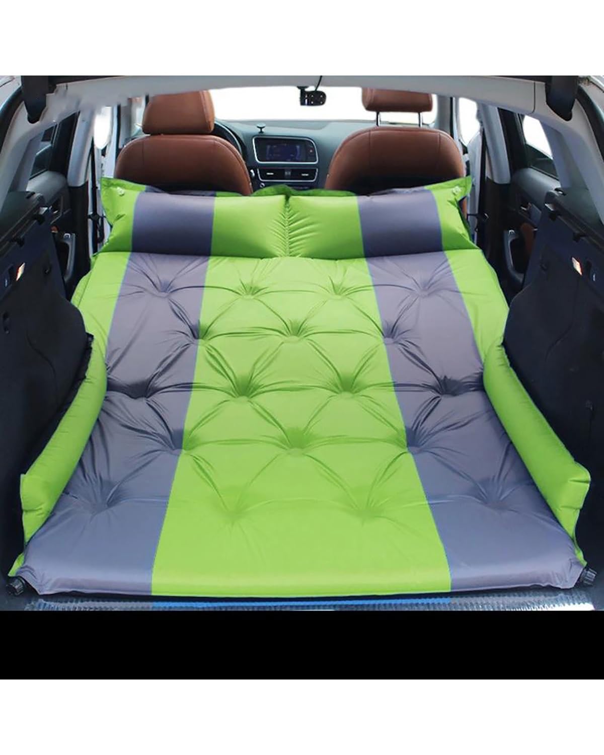 Auto Luftmatratze Für Kia Für Karneval Für Sedona Für KA4 2021 2022 Auto Reise Matratze Auto-Inflation Doppelbett Matte Camping Schlaf Matratze Auto Matratze(Green) von LAYYSD