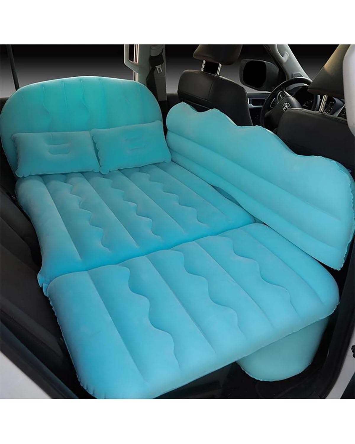 Auto Luftmatratze Сar Aufblasbares Bett Multifunktionale Outdoor-aufblasbare Matratze Auto-Reisebett Autozubehör Auto Matratze(FB-Dark Green) von LAYYSD