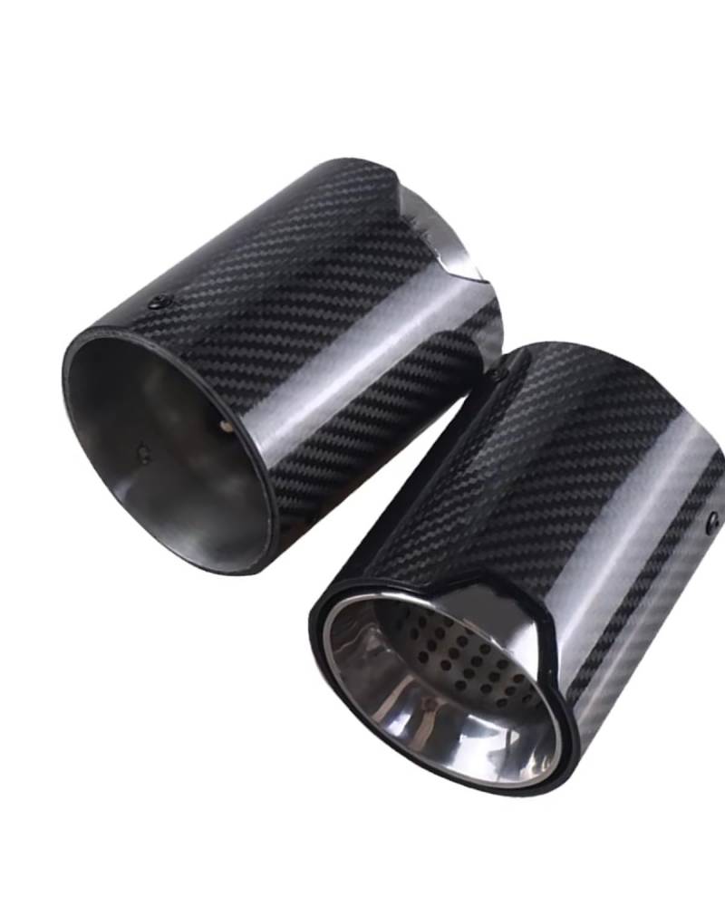 Für M2 F87 Für M3 F80 Für M4 F82 F83 Für M5 F10 M6 F12 F13 1 Stück Automotive Car Rear Exhaust Pipe Series Universal Trim Tip(W 60mm 93mm) von LAYYSD