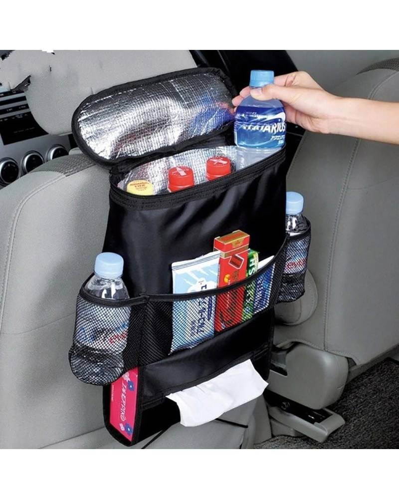 Gepäcknetz Auto Isolierte Kühltasche Aufhängen Autositze Mit Netztasche Taschentuchhalter Getränke- Und Snackaufbewahrung Fahrzeug-Innenraum-Organizer Kofferraum Organizer von LAYYSD