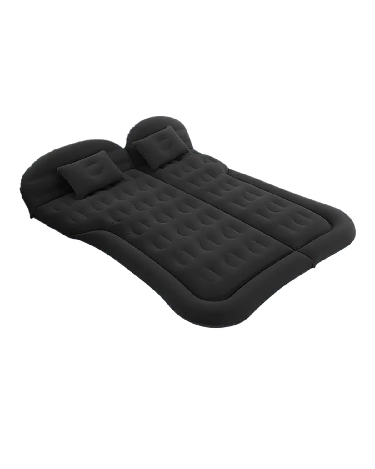 LAYYSD Auto Luftmatratze Auto Aufblasbares Bett Auto-Matratze Rücksitz-Schlafmatte SUV-Kofferraum-Schlafmatte Plüsch-Reisebett Auto Matratze(Black) von LAYYSD