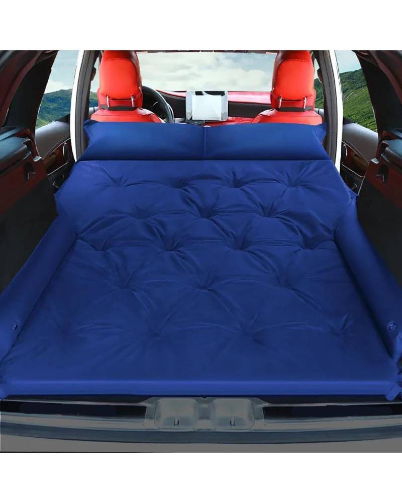 LAYYSD Auto Luftmatratze Automatisches Auto-aufblasbares Bett SUV-Luftmatratze Hinteres Reisebett Auto-aufblasbare Matratze Auto-Aufblasbett Auto Matratze(Blue) von LAYYSD