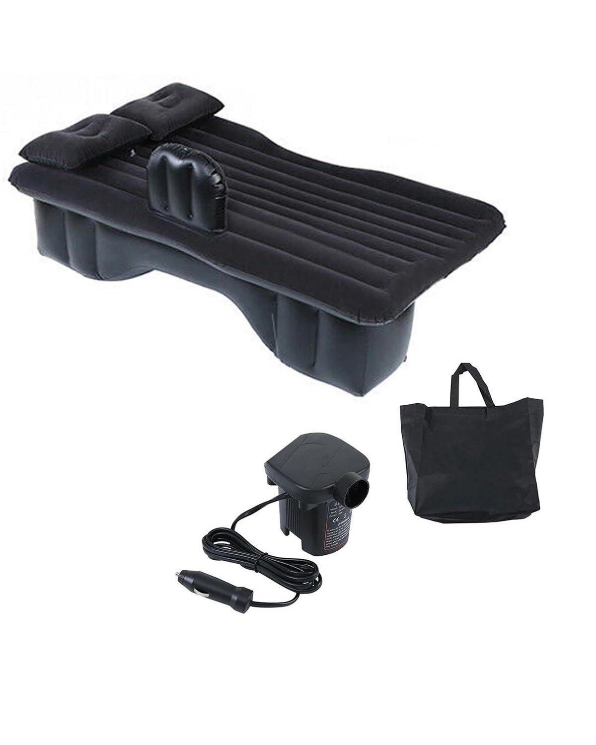 LAYYSD Auto Luftmatratze Luftaufblasbares Autobett Reiseauto-Rücksitz Multifunktionales Sofa Outdoor-Camping-Matte Kissen Auto-Aufblasbett Auto Matratze(Set with Pump) von LAYYSD