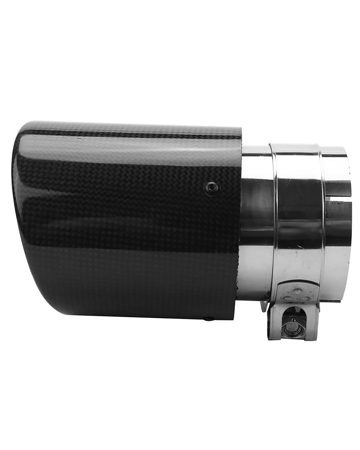 Universal 80mm In 101mm Aus Auto Carbon Fiber Auspuff Endrohr Hinten Endrohr Schalldämpfer Auspuff Endrohr Auspuffblende Auspuffspitze Endro von LAYYSD