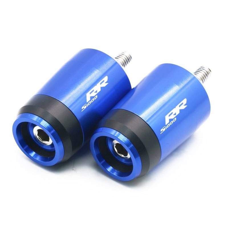 For B*M@W S1000RR S 1000RR S 1000 RR Motorrad Universal 7/8``22mm CNC Lenkergriffe Lenkergriffenden Abdeckkappenstopfen Lenkerschieberstopfen(Blu) von LBLIRESP