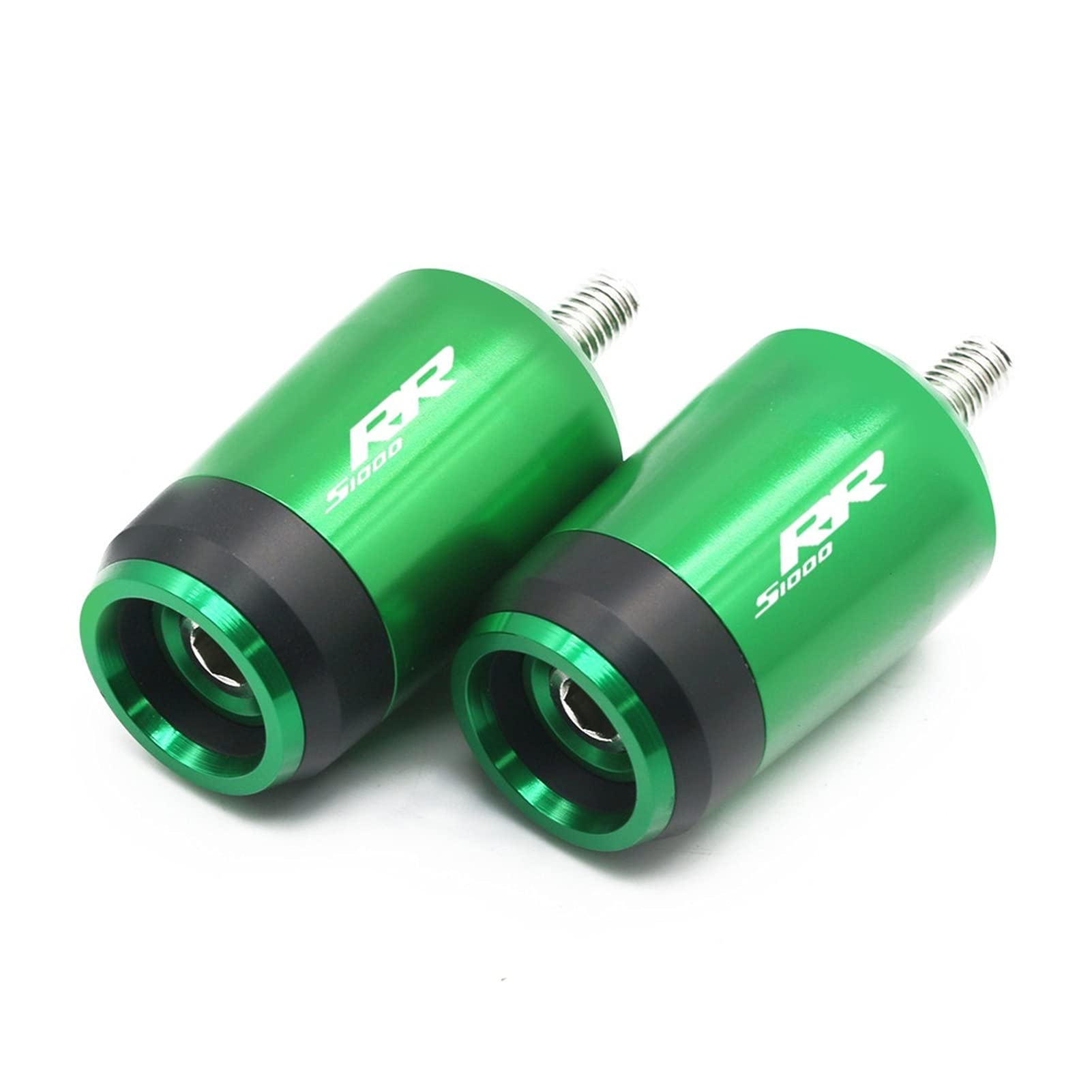 For B*M@W S1000RR S 1000RR S 1000 RR Motorrad Universal 7/8``22mm CNC Lenkergriffe Lenkergriffenden Abdeckkappenstopfen Lenkerschieberstopfen(Green) von LBLIRESP