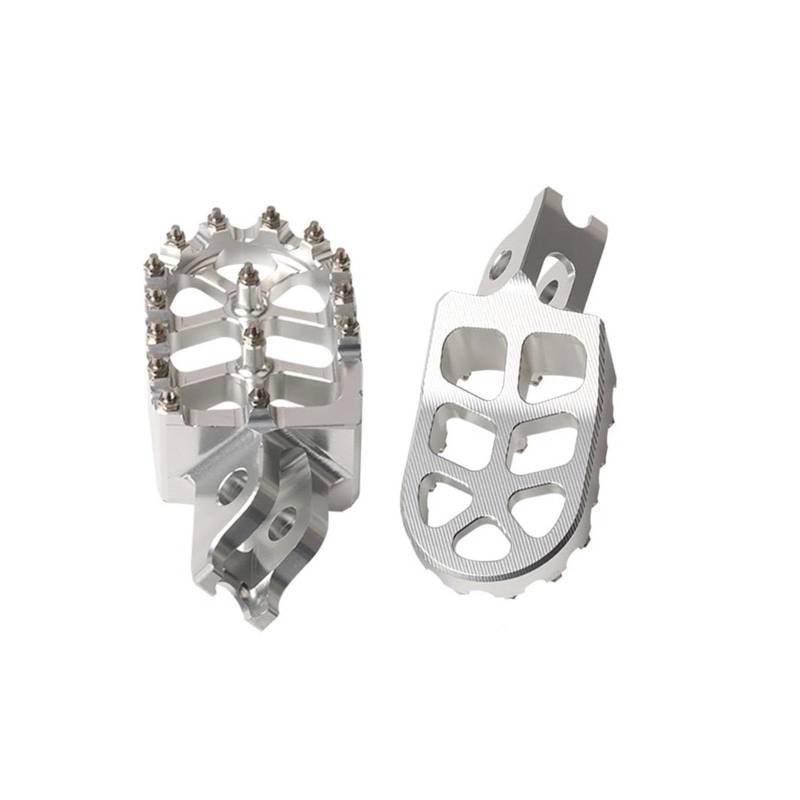 LBLIRESP Für Hon&d*a CRF150R CRF 150R 150 R 2007-2019 2020 2021 2022 2023 Motorrad Fußstütze Fußrasten Pedale Platte(Silver) von LBLIRESP