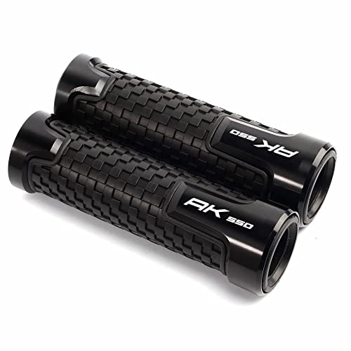 LBLIRESP Motorrad Anti-Rutsch Roller Knopfgriff CNC 22mm Lenkergriff Griff for K*YM&CO AK550 AK 2017 2018 Abdeckung Griffe Hand(Nero) von LBLIRESP