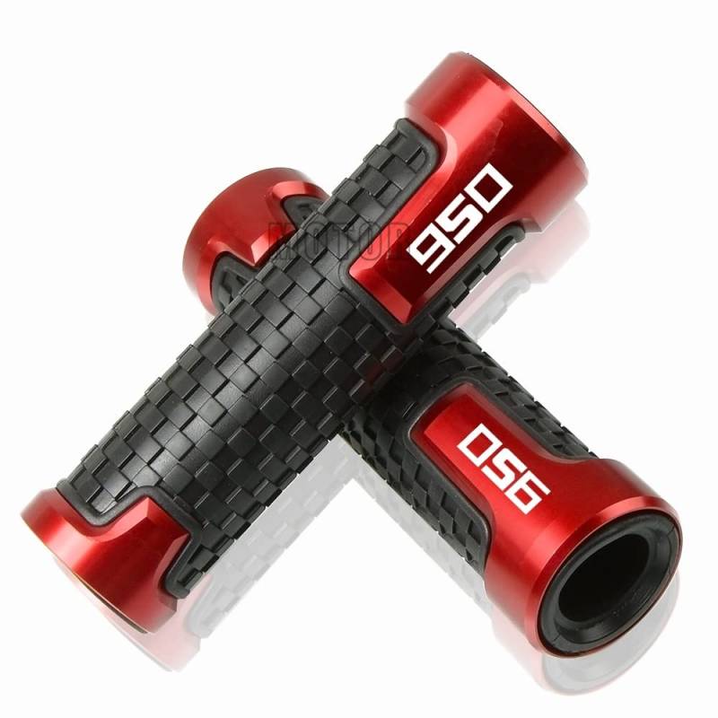 LBLIRESP for 950SM 2008-2009 950SM 7/8 "22mm Motorrad Street Racing Bike Aluminium Anti-Rutsch-Lenkergriff Lenkergriff Griffe Hand(Rosso) von LBLIRESP