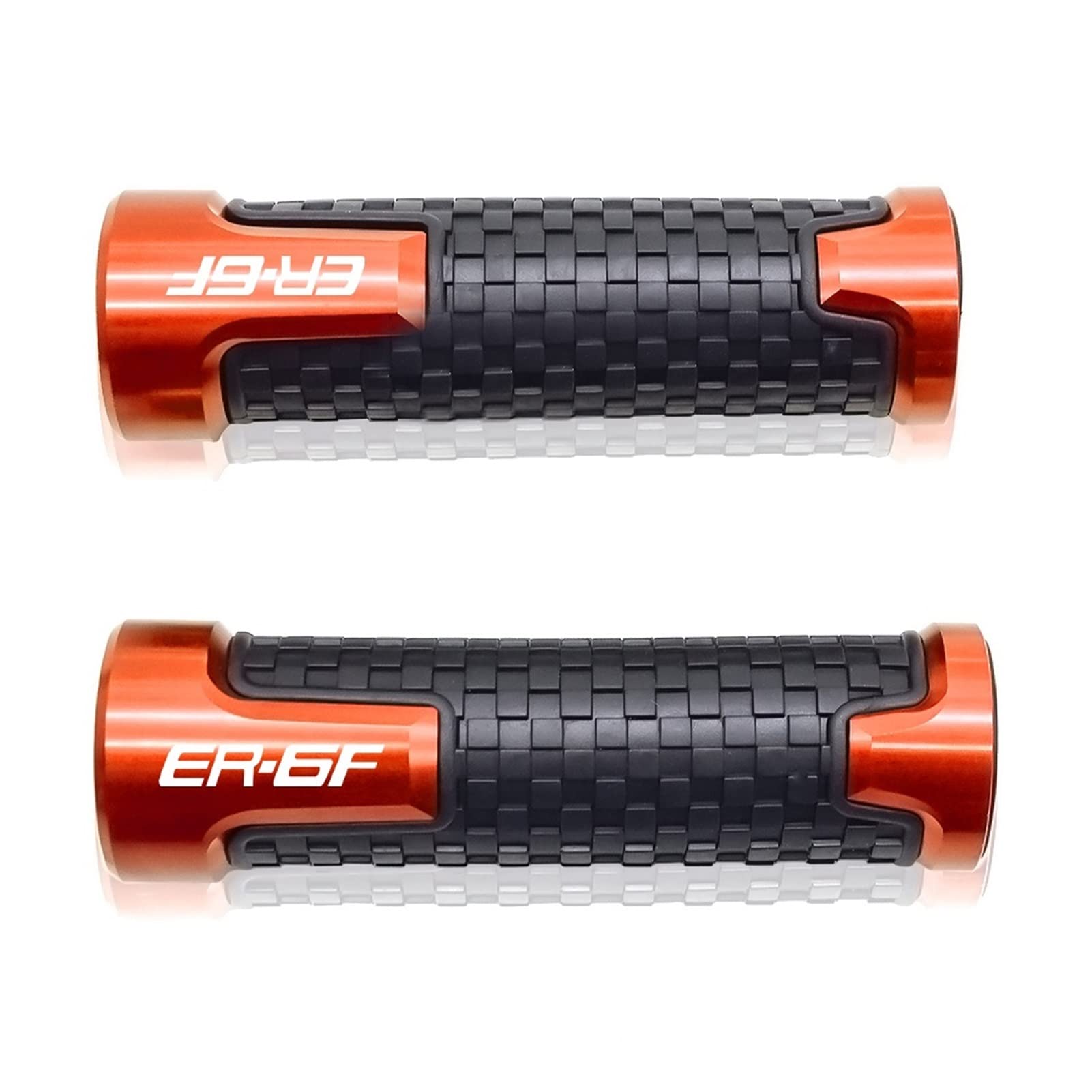 LBLIRESP for Ka*wasa&ki NI*N&JA ER-6F 2006-2018 Er6f Er 6f Motorrad 7/8 "22mm Aluminium Gummi Anti-Rutsch-Griff Griffstange Lenkergriffe 1 Bestellung Griffe Hand(Orange) von LBLIRESP