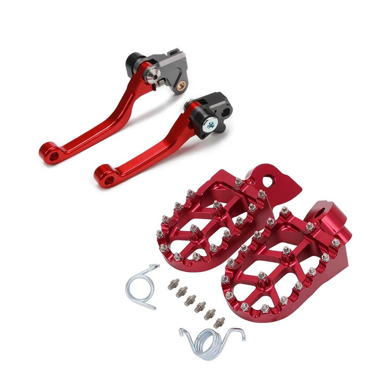 Motorrad CNC Fußrasten Fußrasten Pedal Bremse Kupplungshebel Für Gas Gas EC 2T 2012 2013(Red1) von LBLIRESP