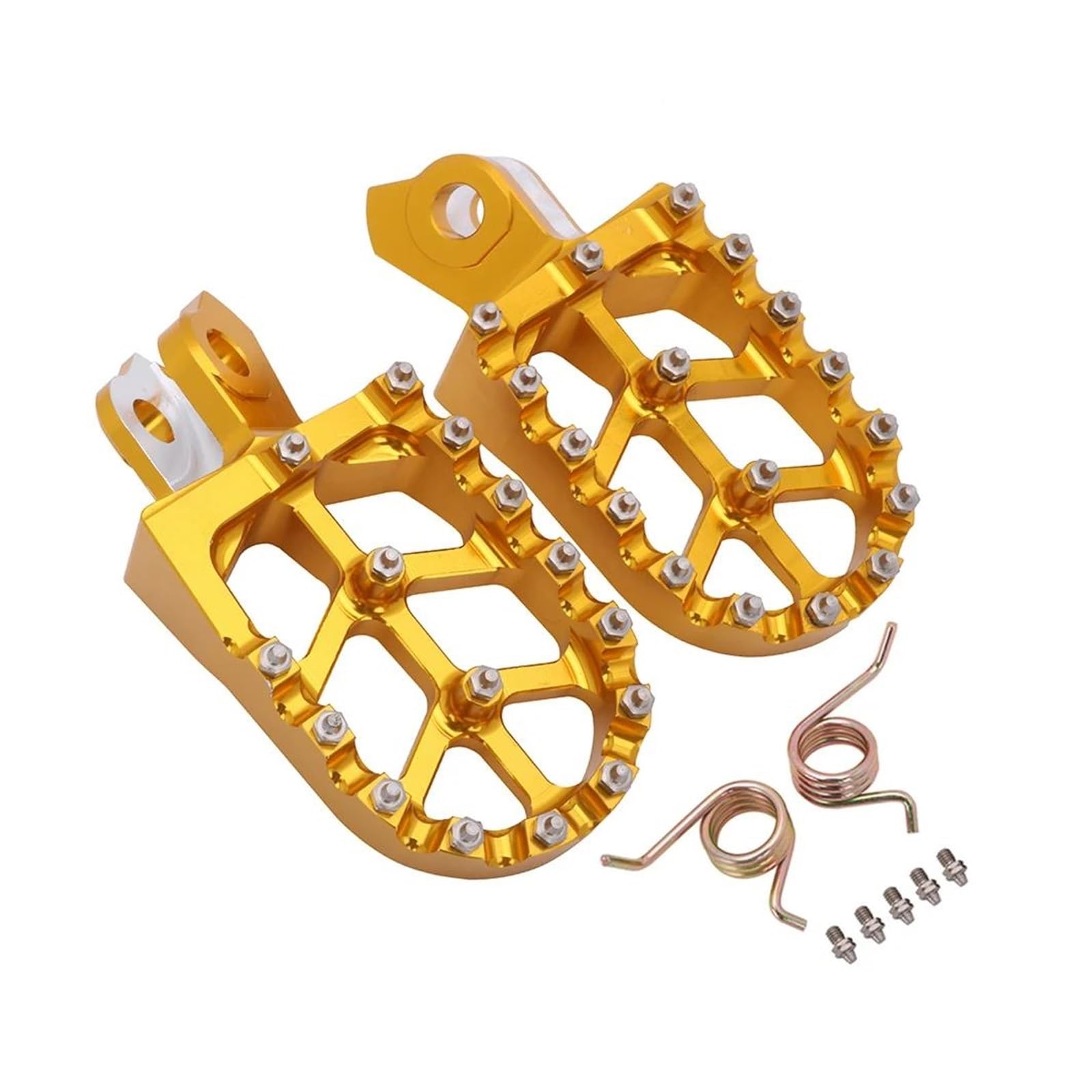 Motorrad CNC Fußrasten Fußstützen Schalthebel Pedal Für Ka*wasa&ki RMZ450 RMZ 450 2008-2015 2016 2017 2018(Gold3) von LBLIRESP