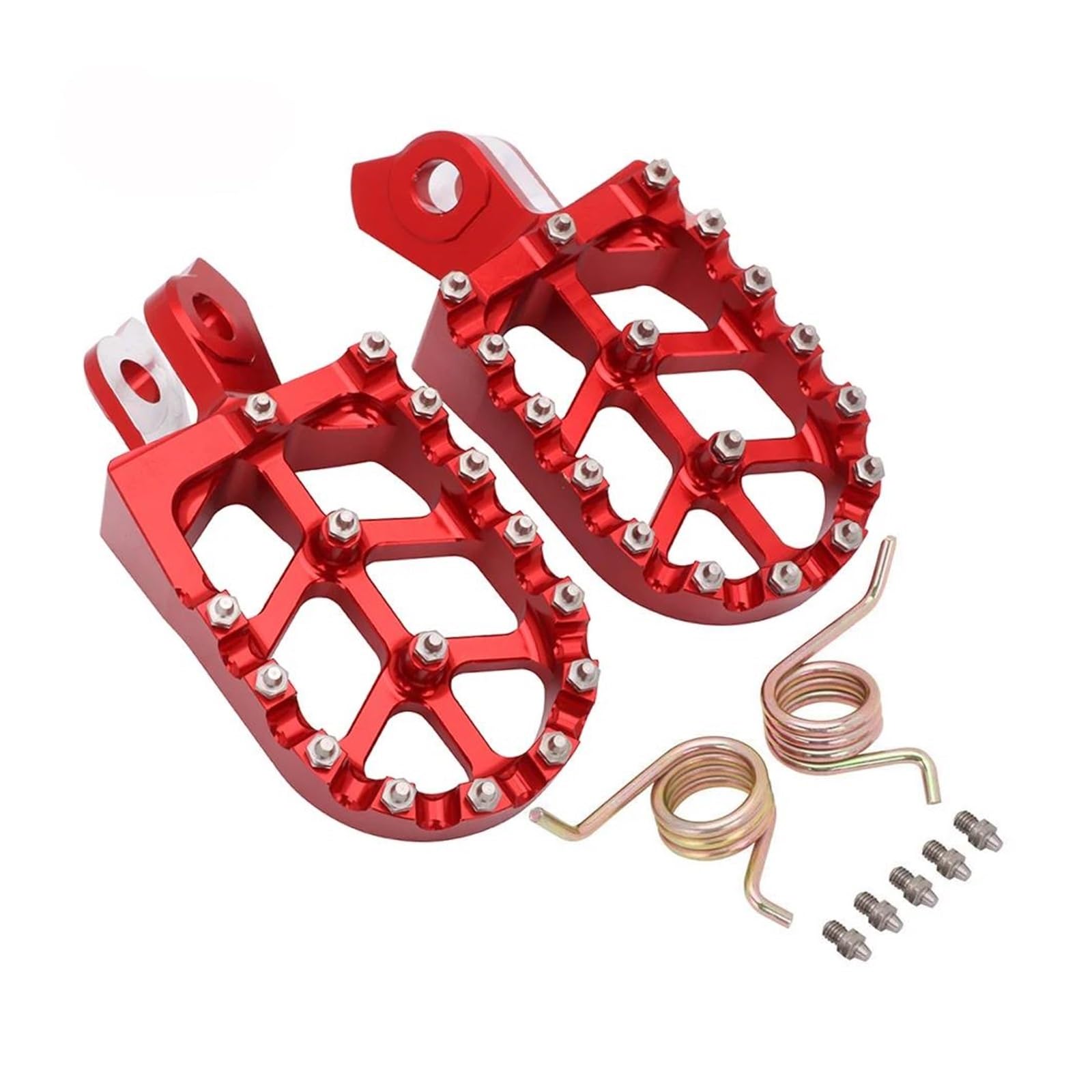 Motorrad CNC Fußrasten Fußstützen Schalthebel Pedal Für Ka*wasa&ki RMZ450 RMZ 450 2008-2015 2016 2017 2018(Red4) von LBLIRESP