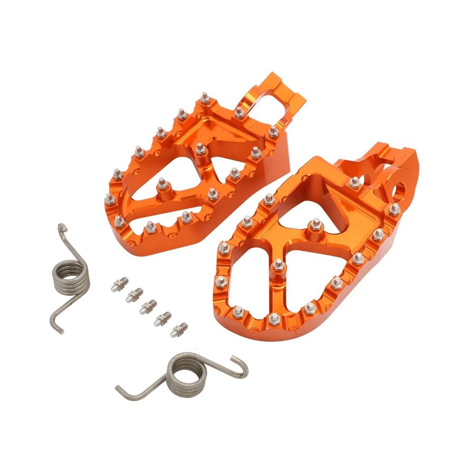 Motorrad CNC Fußrasten ruht Pedale Für SX SXF EXC EXCF XC XCF XCW 125 150 250 300 350 450 500(Orange) von LBLIRESP