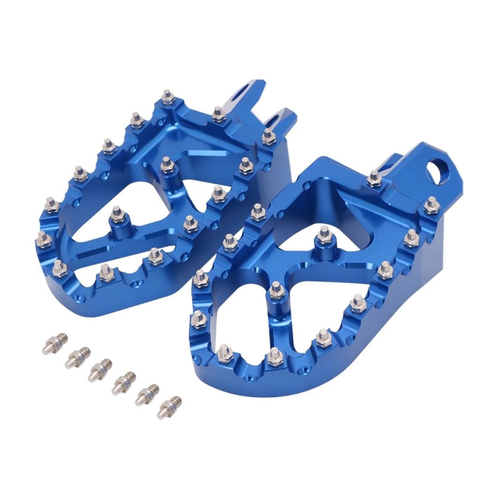 Motorrad CNC Fußstütze Fußrasten Pedale Für RM250 RM125 RM250Z RMZ RMX 250 RMX250 89-06 DRZ400 DRZ E S SM 00-19(Blu) von LBLIRESP