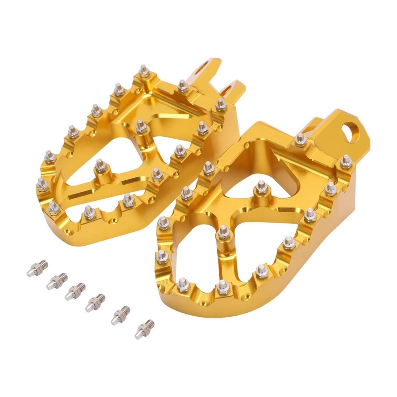 Motorrad CNC Fußstütze Fußrasten Pedale Für RM250 RM125 RM250Z RMZ RMX 250 RMX250 89-06 DRZ400 DRZ E S SM 00-19(Gold) von LBLIRESP