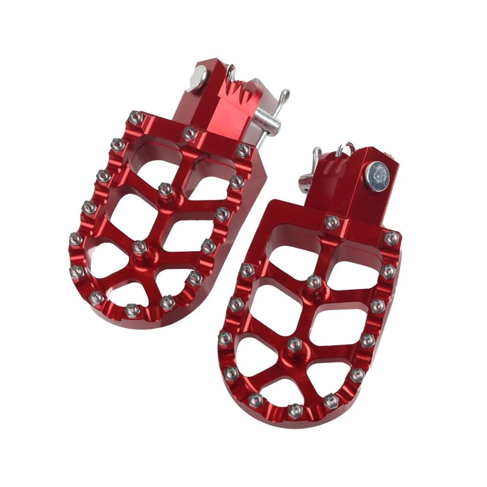 LBLIRESP Motorrad Fußrasten Fußstütze Pedal Für Hon&d*a CRF XR 50 70 110 CRF50 CT200U M2R SDG DHZ SSR KAYO(Rosso) von LBLIRESP