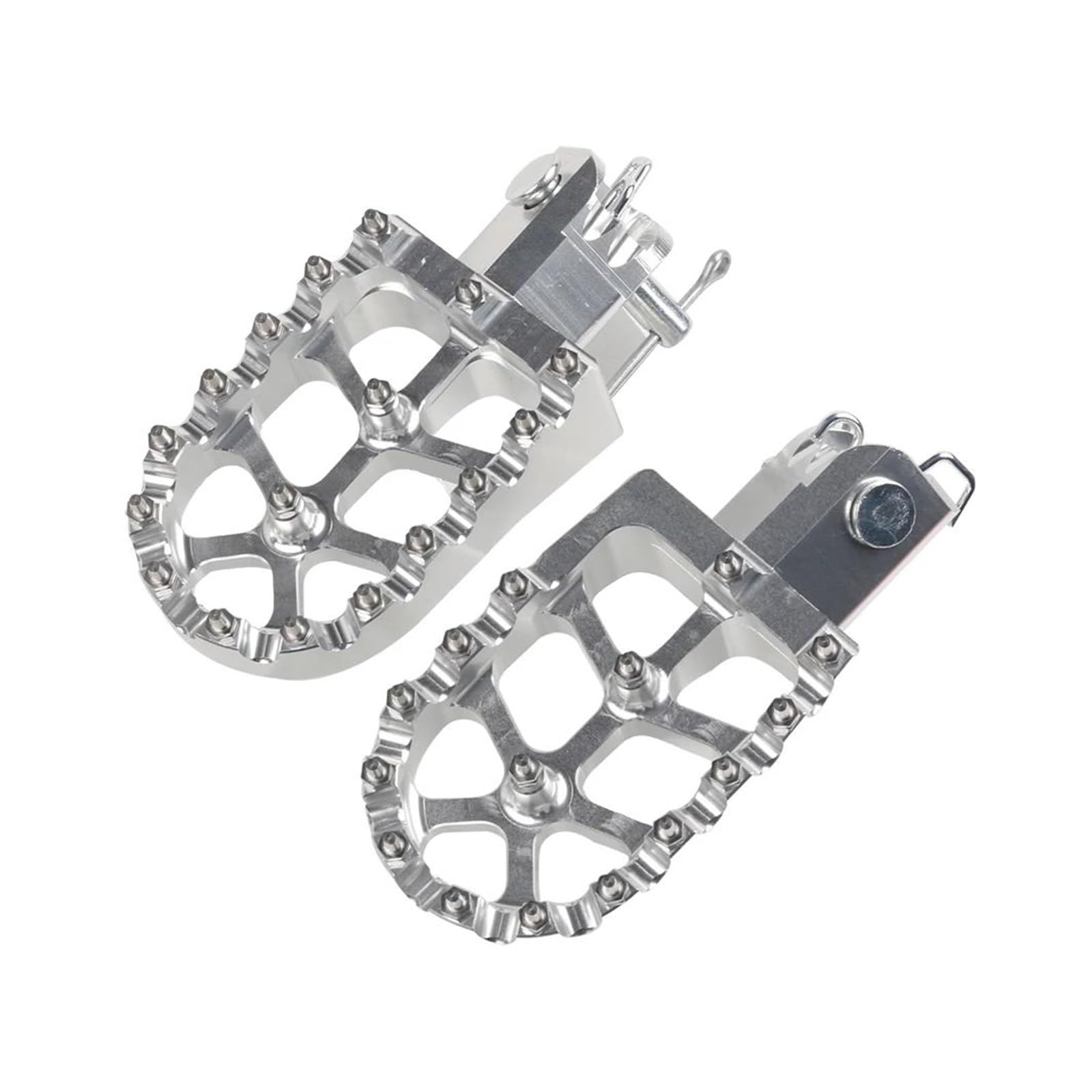 LBLIRESP Motorrad Fußrasten Fußstütze Pedal Für Hon&d*a CRF XR 50 70 110 CRF50 CT200U M2R SDG DHZ SSR KAYO(Silver) von LBLIRESP