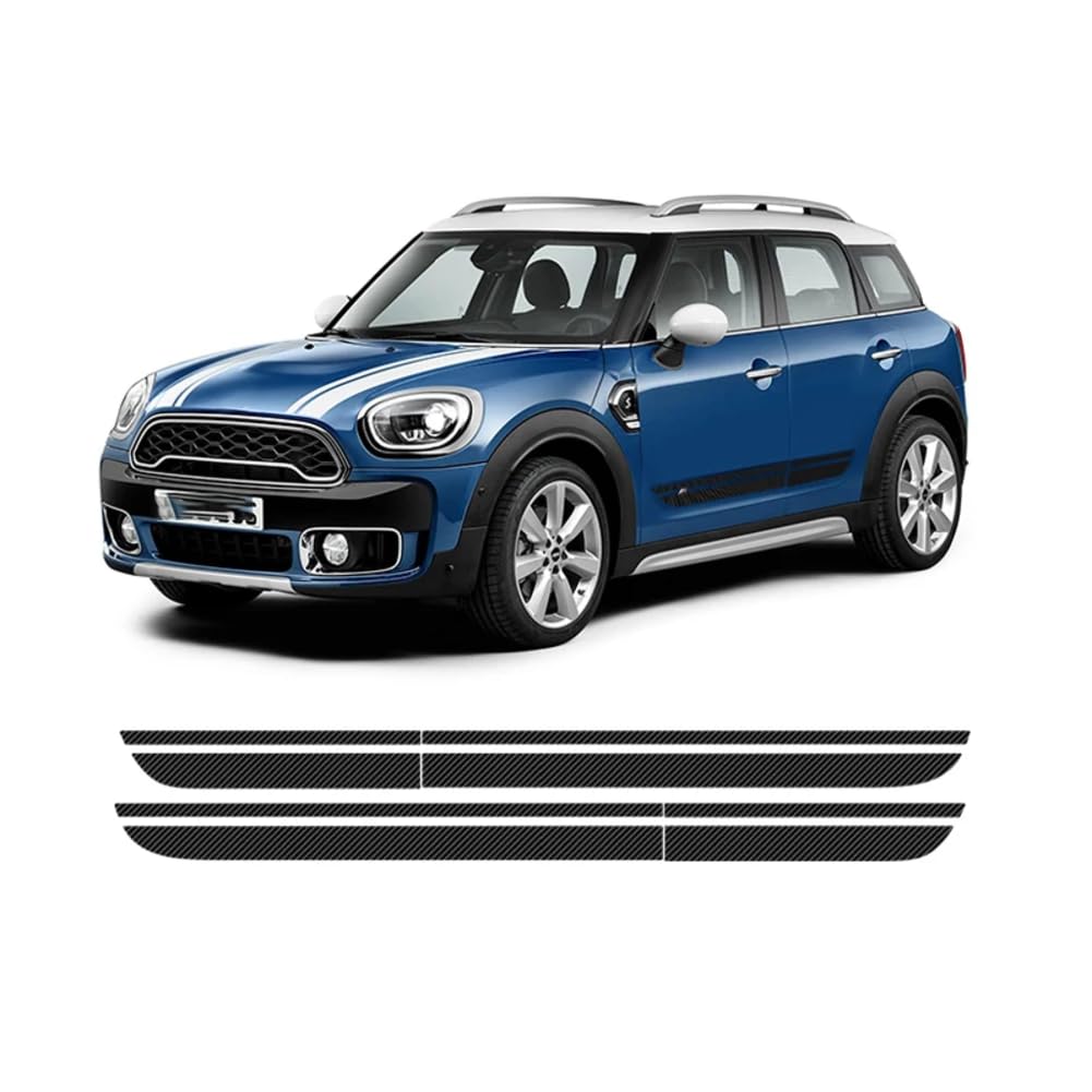 2 Stück Auto-Styling-Türseitenstreifen, Schwellergrafik, Aufkleber, für M=ini C=ooper S, für JCW, für Countryman F60 2017-heute von LBRYVTCE