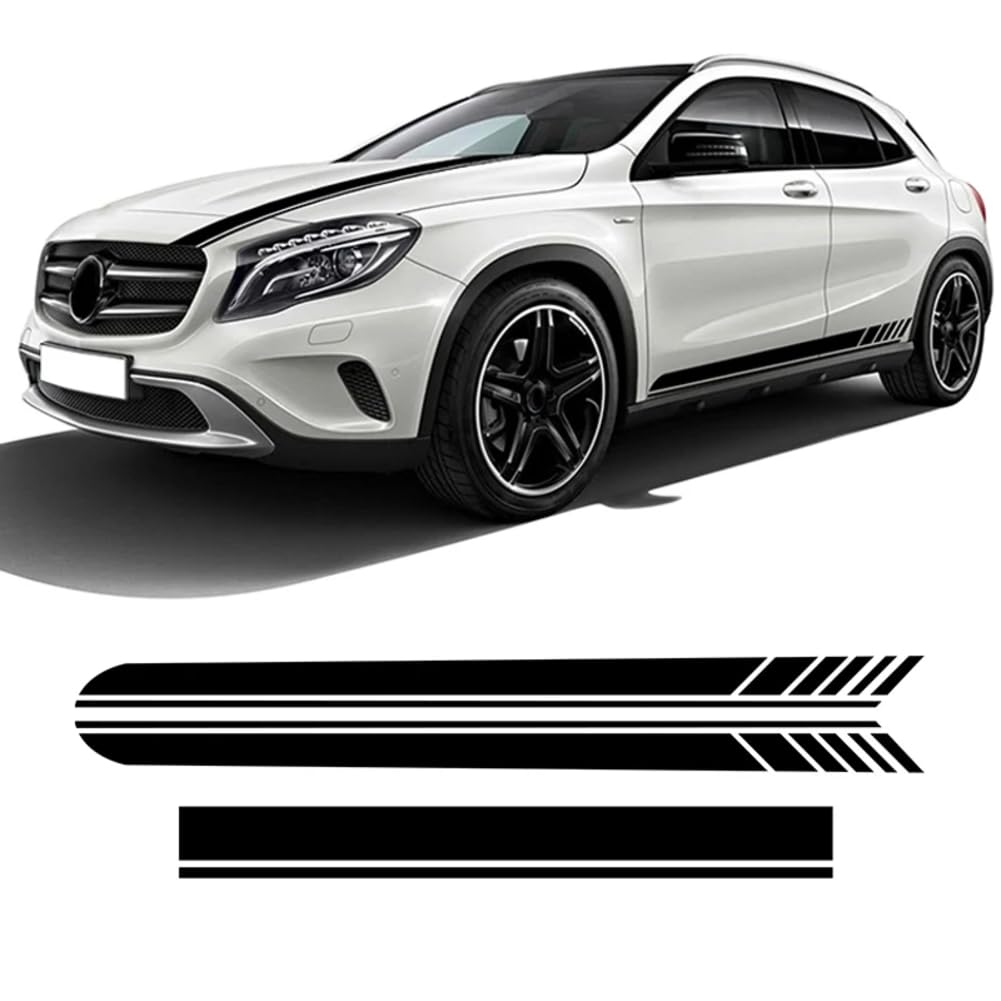 3-teiliger Türseitenstreifen-Rockaufkleber Edition 1 Motorhaubenaufkleber, für M=ercedes B=ENZ GLA-Klasse X156 H247 GLA45 GLA200 GLA250 AMG von LBRYVTCE